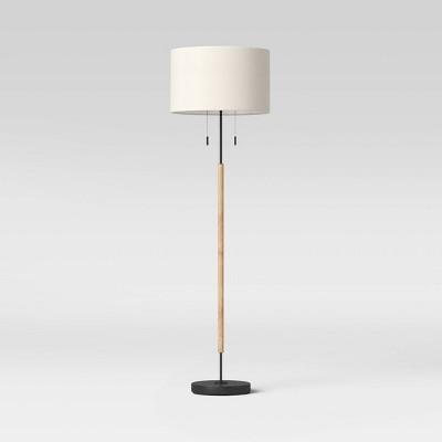 Cut off Base Floor Lamp Natural (Includes LED Light Bulb) - Threshold™