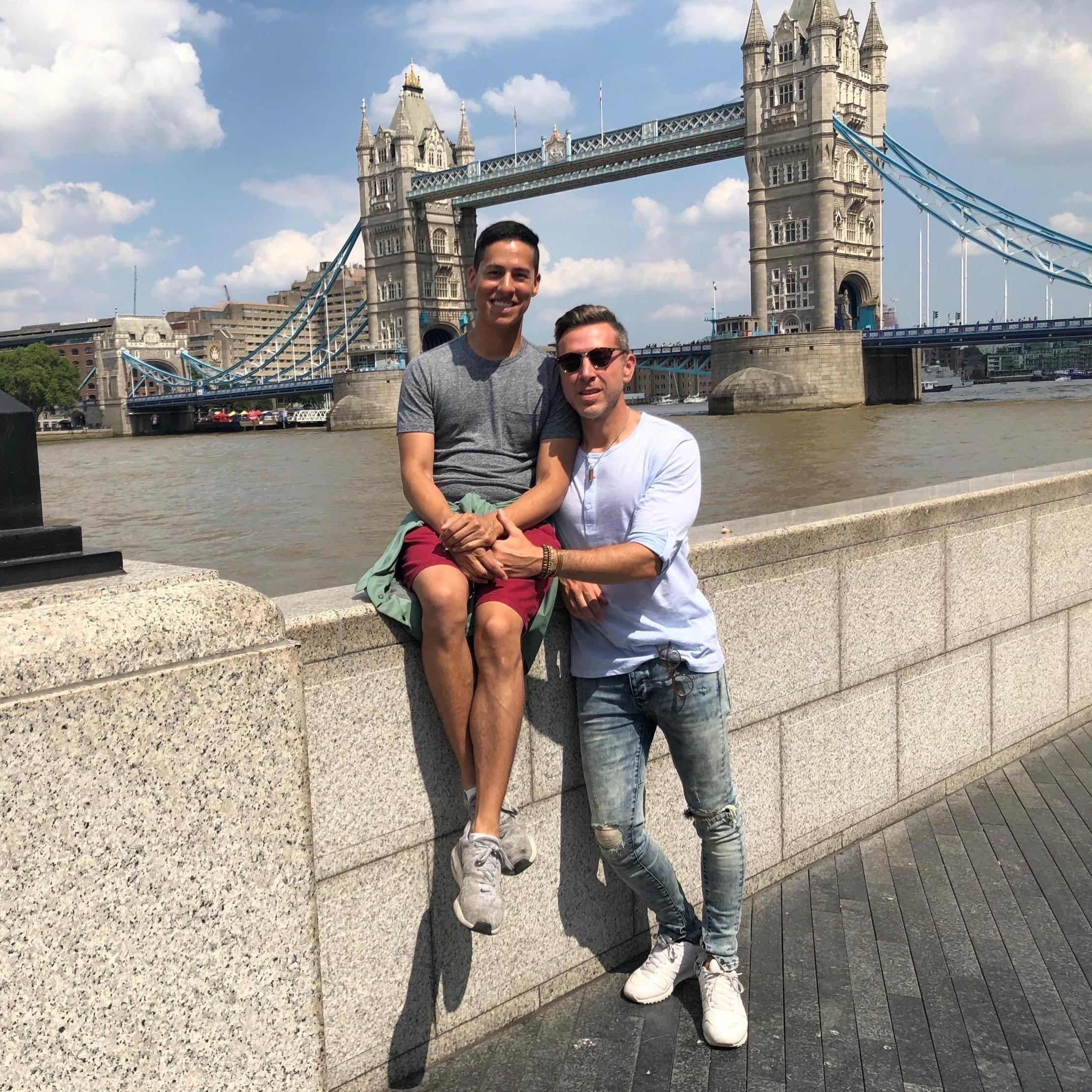We considered London for our wedding location, but the Queen was afraid we might upstage Harry.