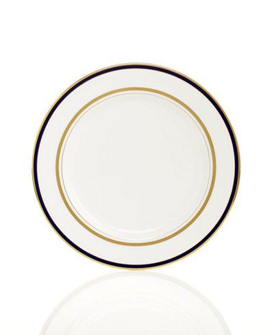 kate spade Library Lane Navy Appetizer Plate