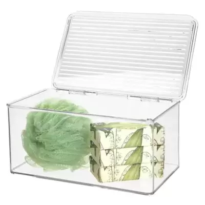iDesign™ Stackable Clear Storage Bin