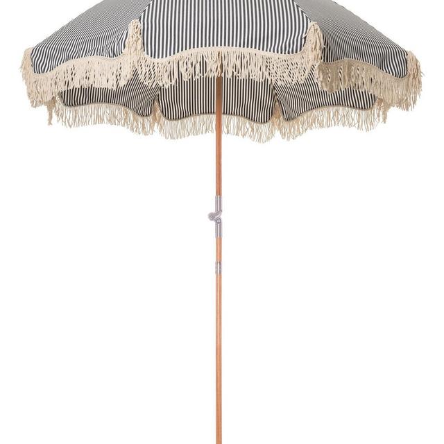 The Premium Beach Umbrella - Lauren's Navy Stripe