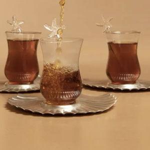 Shell Istikanas, Set of Six | Ecru
