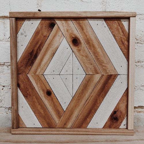 1'x1' White and Natural #54