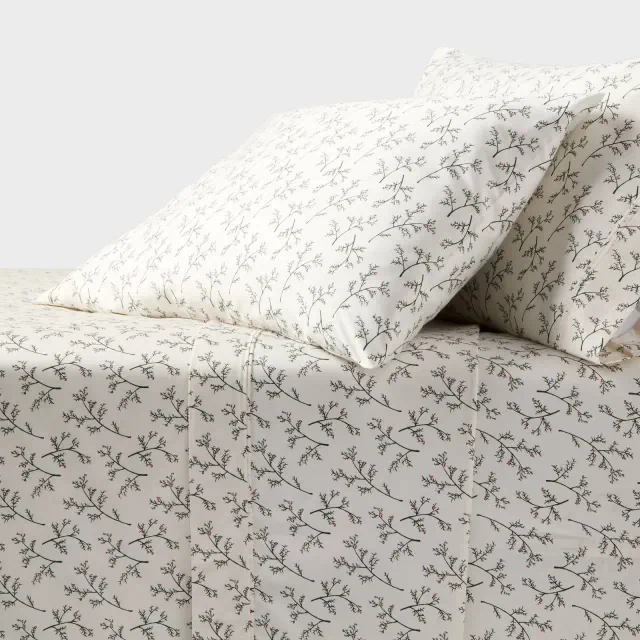 King 400 Thread Count Holiday Performance Sheet Set Holly - Threshold™