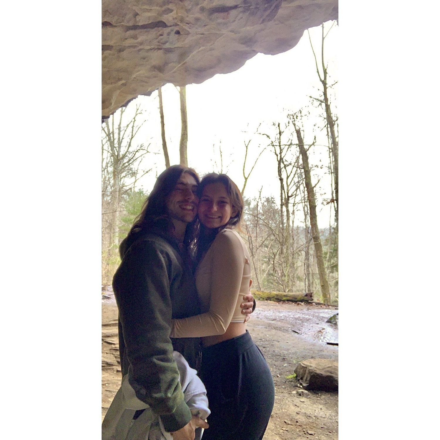 February 14th, 2021: Discovering Ozone Falls where we would eventually get engaged at