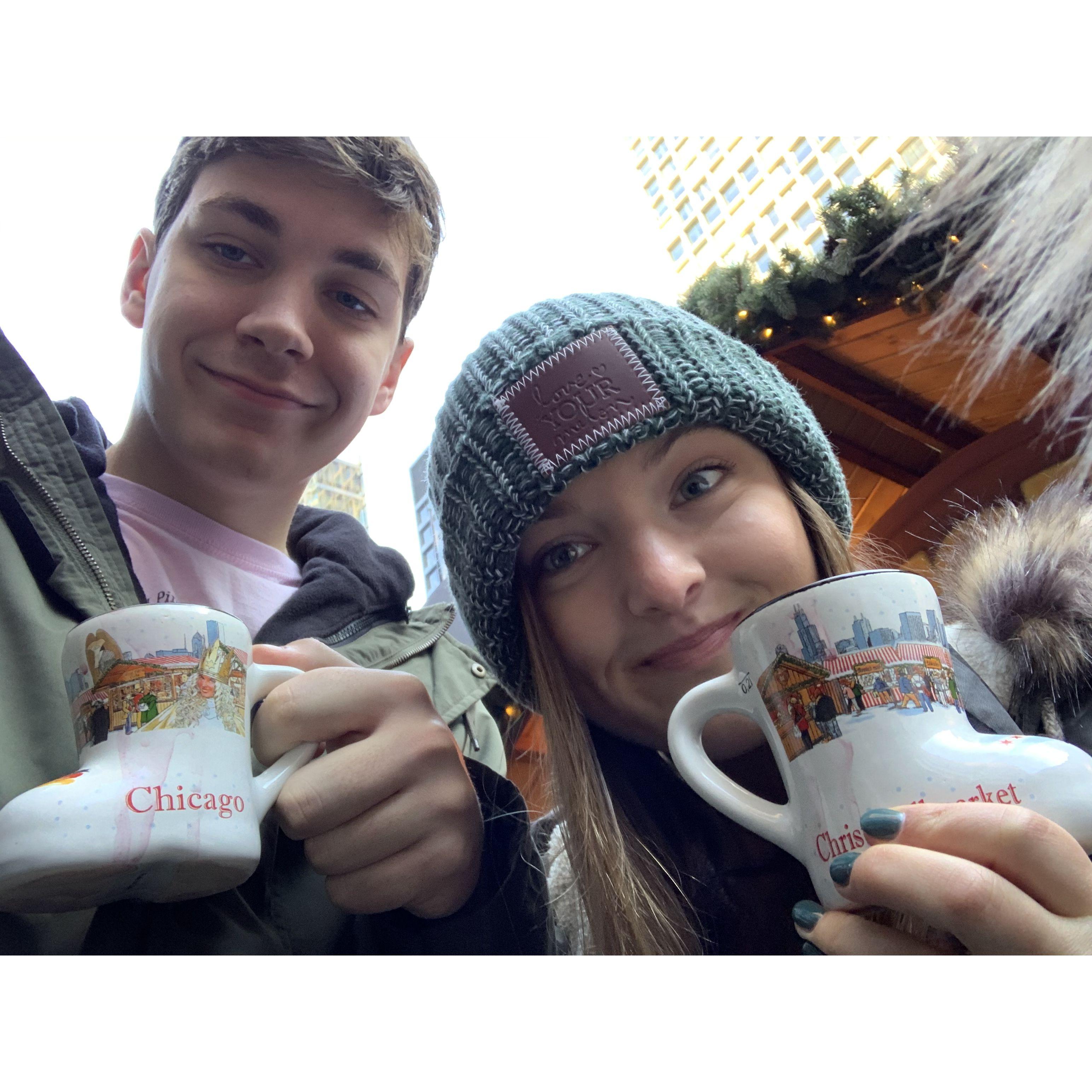 Christmas festivities in Chicago