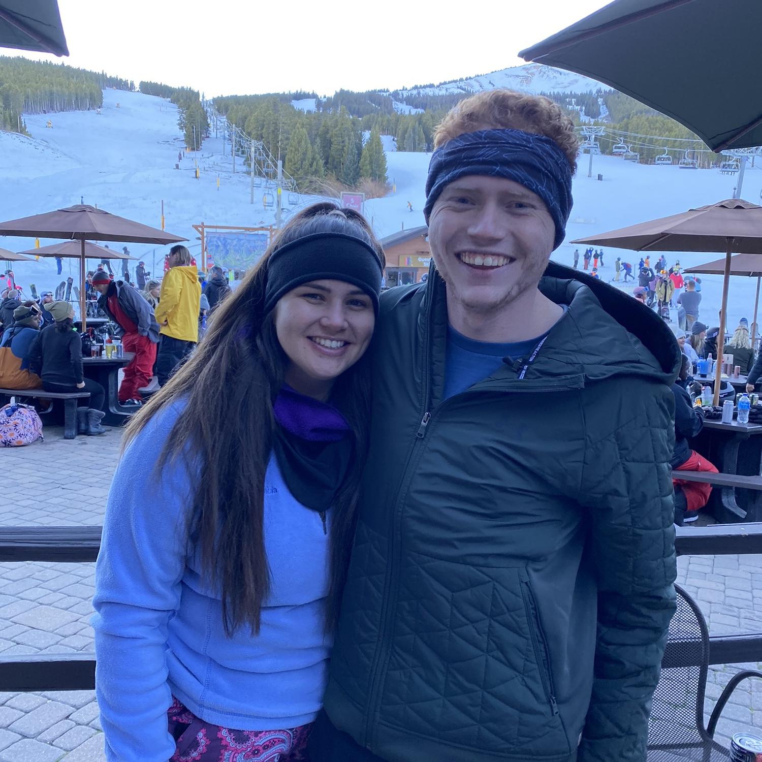 Our first (and last) ski trip together! We officially started dating after this trip