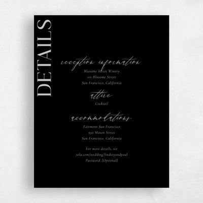 Black Wedding Enclosure - Philippa
