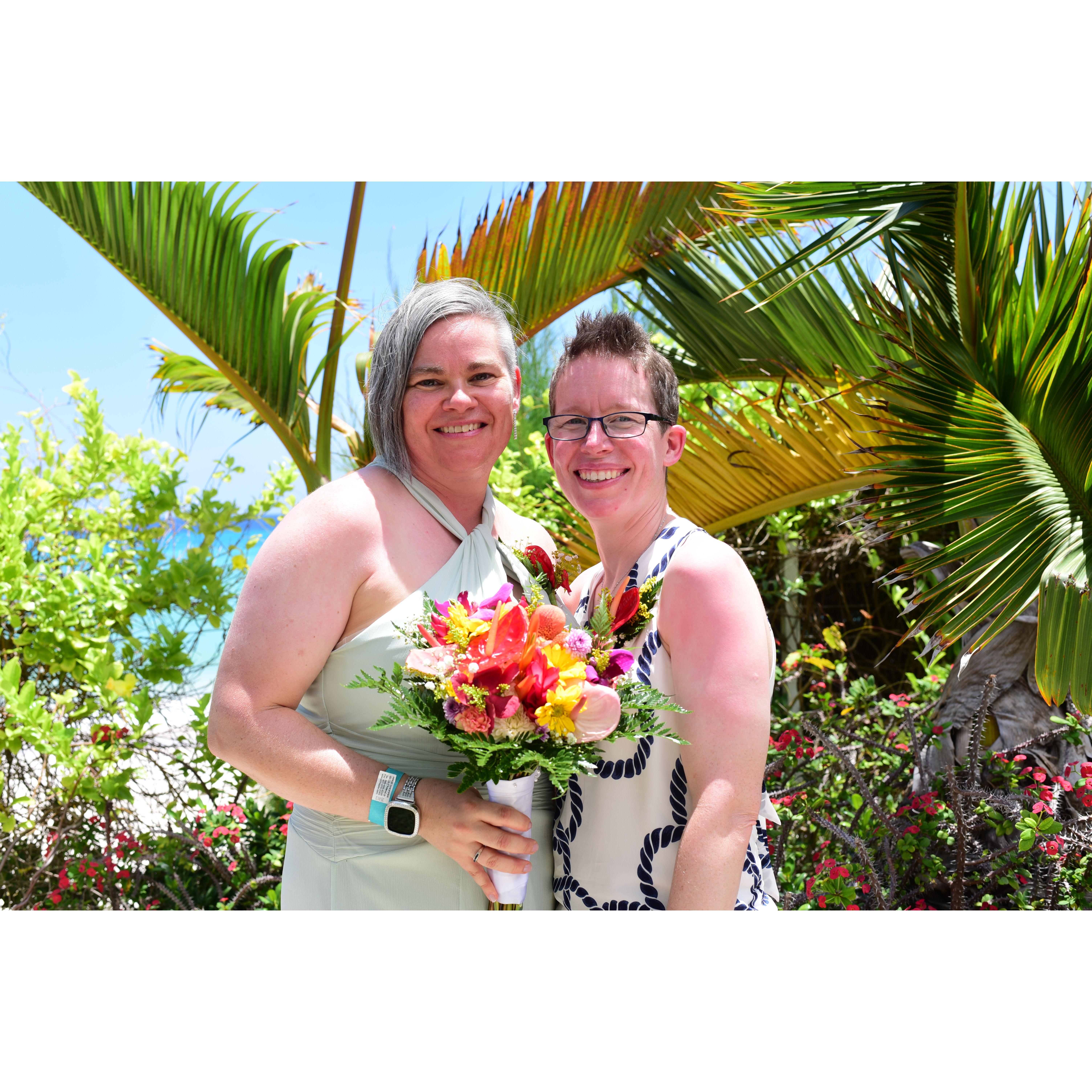 In Barbados at Sandra & Stewart's 50th Wedding Anniversary renewal of vows