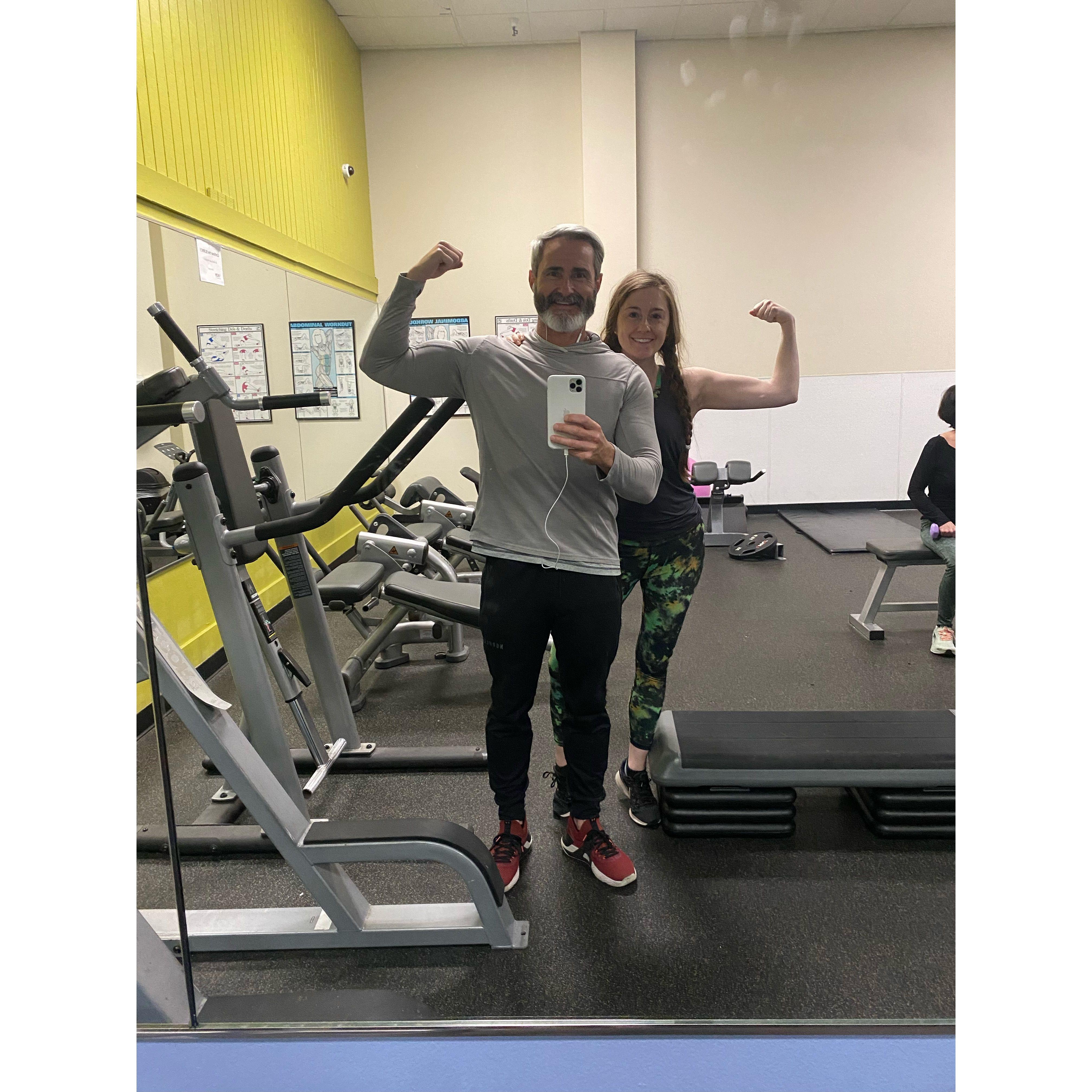 Robert is big into fitness and he's taking me along for the ride!