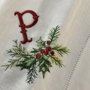 Christmas Embroidered Napkin Set