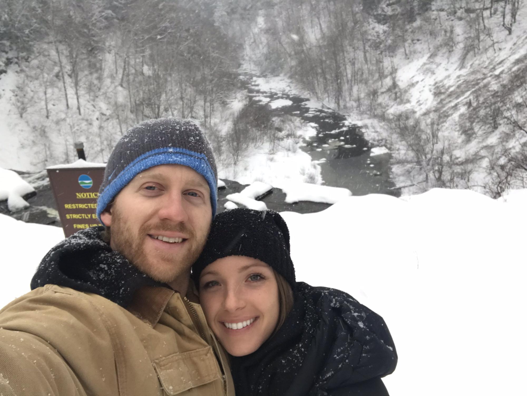 Winter at Salmon River Falls - the first time we went