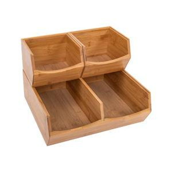 Natural Wood Pantry Bin