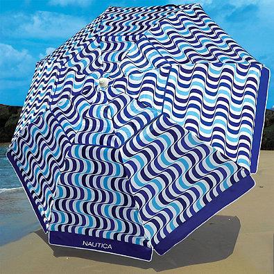 Nautica® 7-Foot Beach Umbrella in Blue