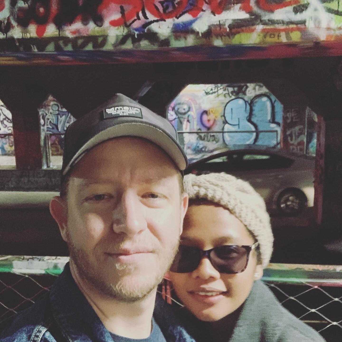 In the “graffiti tunnel” in downtown Atlanta