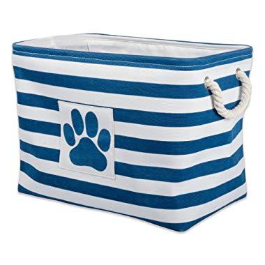 DII Bone Dry Small Round Pet Toy and Accessory Storage Bin, 12"(Dia) x9(H), Collapsible Organizer Storage Basket for Home Décor