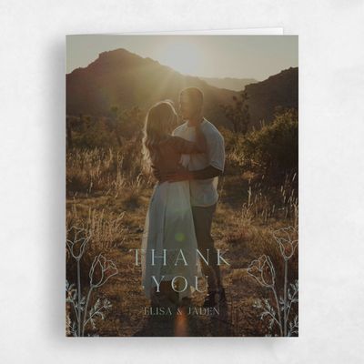 Grey Wedding Thank You - Coquelicot Photo