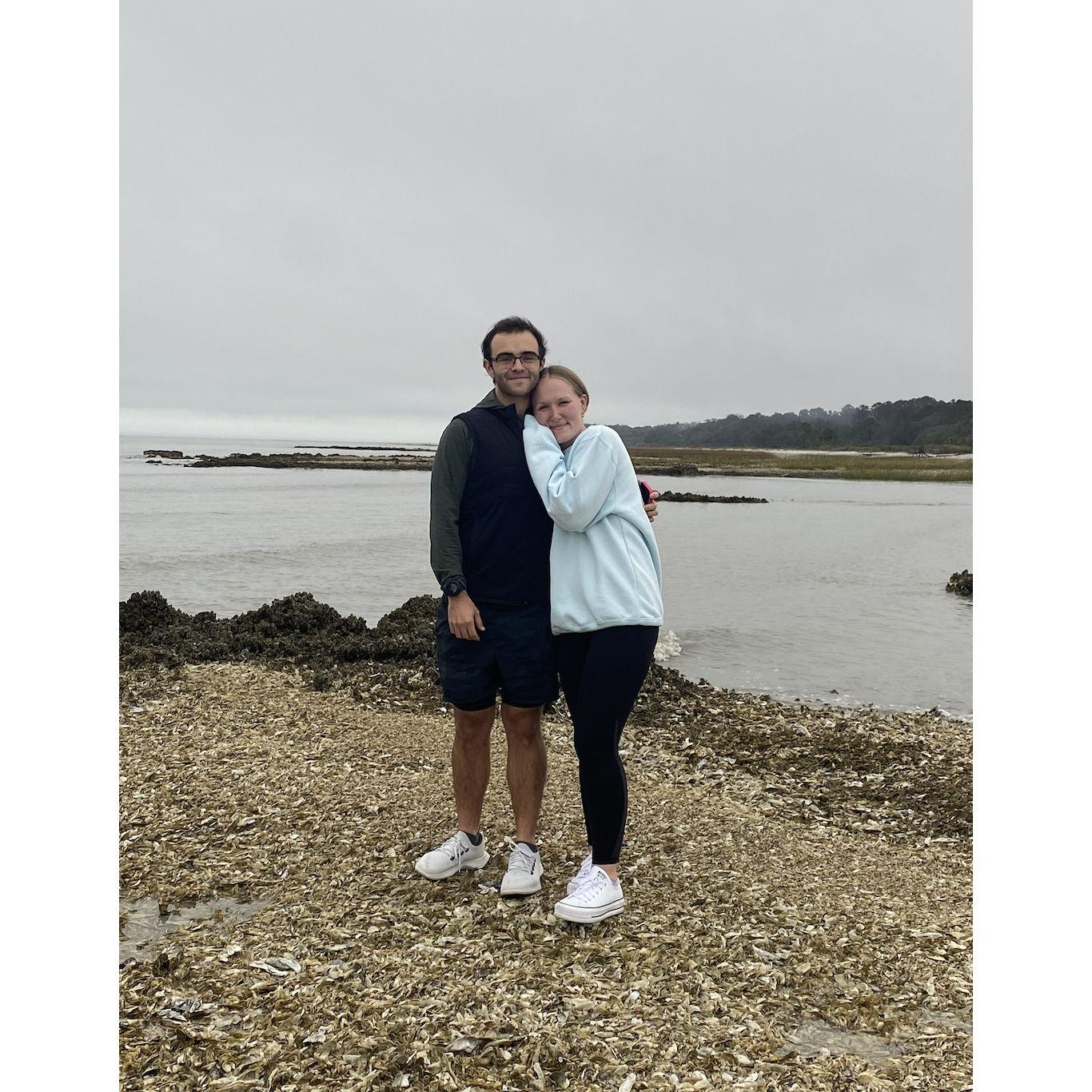 Walking on the beach in Hilton Head
