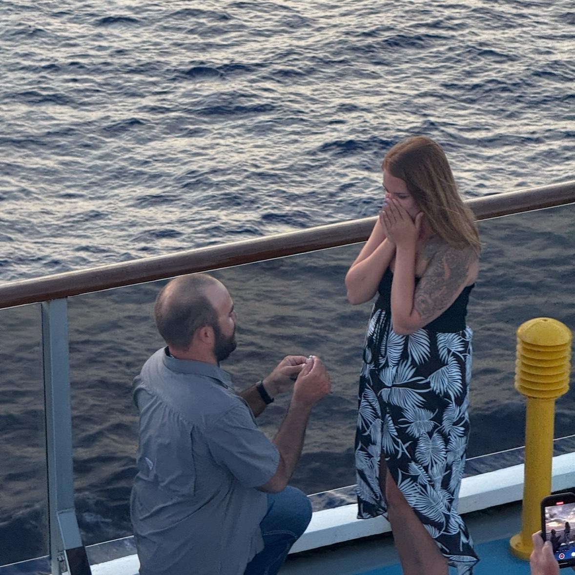 Steven proposed to be on Margaritavilles Cruiseship
