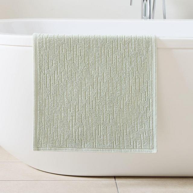 Textured Bath Mat, 20x34, Freshwater Blue