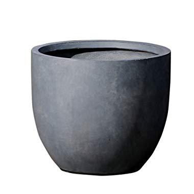 Winsome House Round Stone Finish Planter, Large