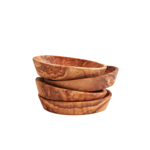 Italian Olivewood Aperitivo Bowls in Set of 4