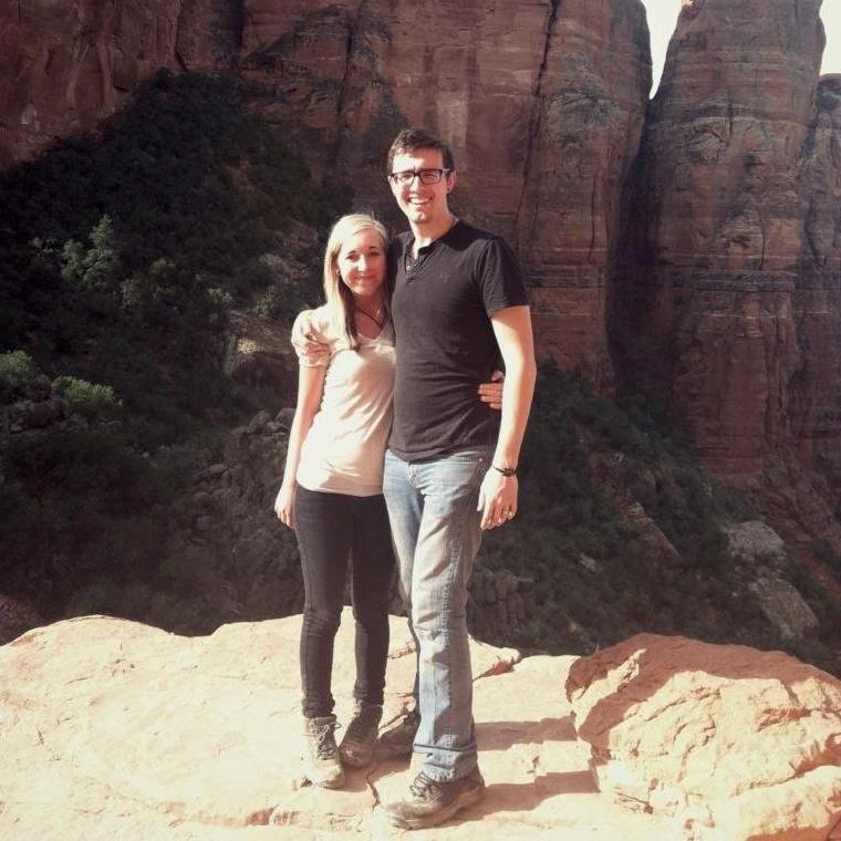 Hiking around at Sedona, Arizona was one of our favorites!