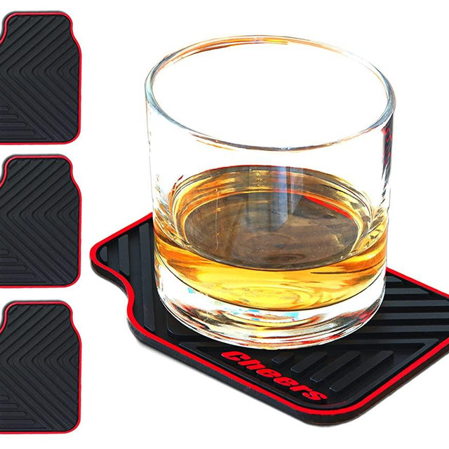 Triple Gifffted Silicone Drink Coasters, Cars Enthusiast, Gifts for Men Who Have Everything, Women, Car Lovers Mechanic Gag Gift Ideas, Mens Birthday, Valentine's, Dad, Him, Father's Day, Christmas
