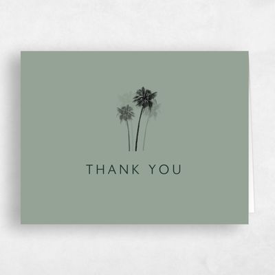 Dark Sage, Green Wedding Thank You - Anacostia Landscape