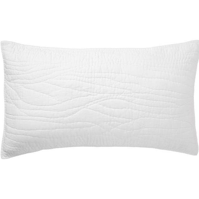 Belgian Flax Linen Handcrafted Sham, King, White