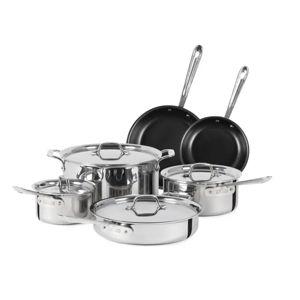 AllClad D3 Pro Nonstick 3-ply Bonded Cookware Set, 10 Piece
