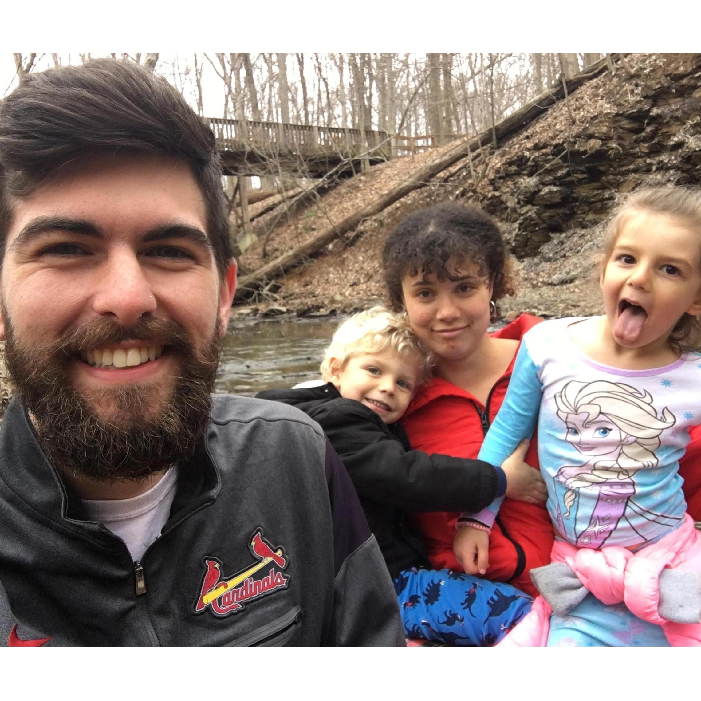 Hiking at high banks!