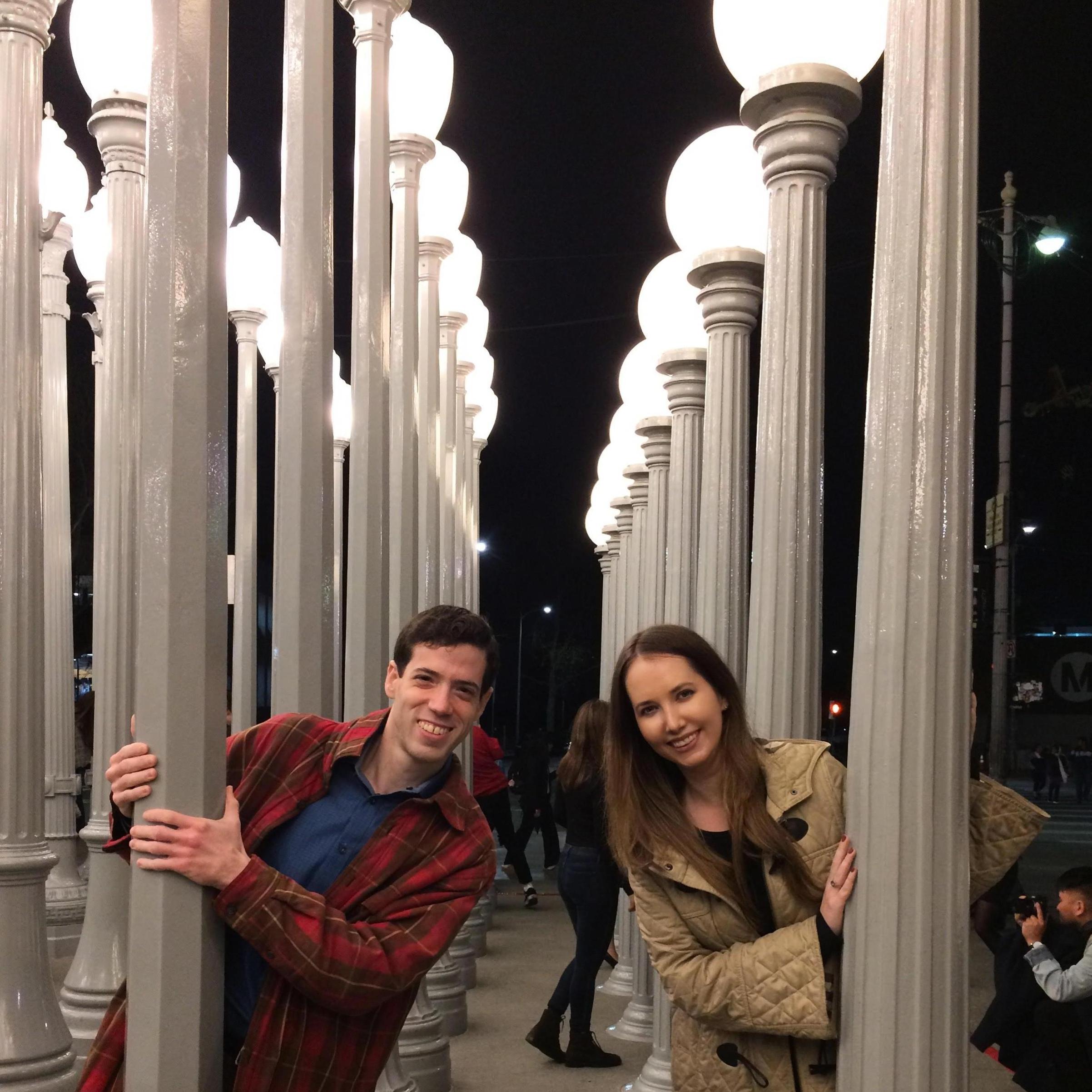 A de"light"ful evening at LACMA, January 2019.