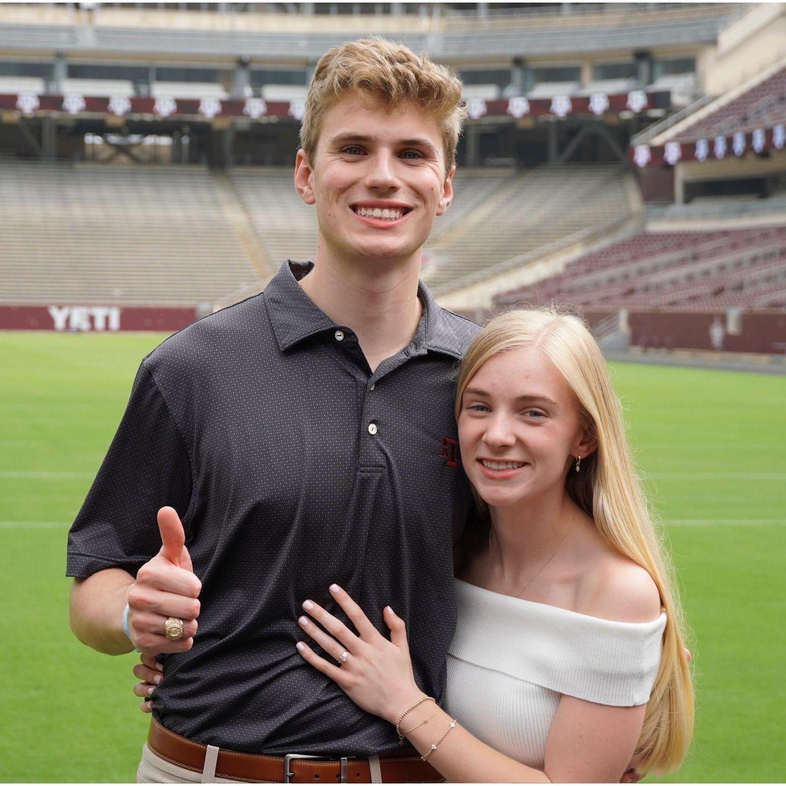Luke gets his Aggie ring.
