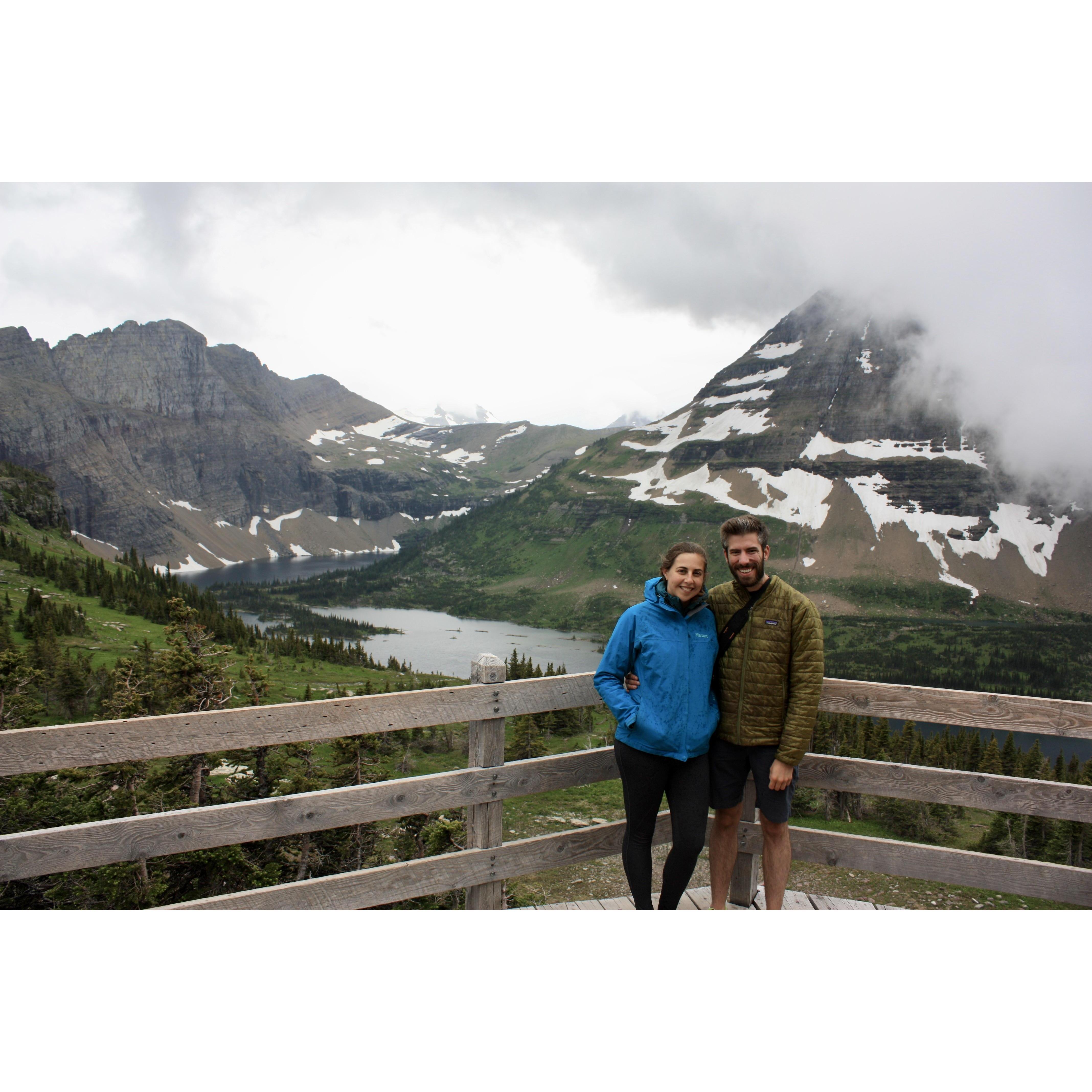 Just after taking this photo, we saw a wolverine and it started downpouring!