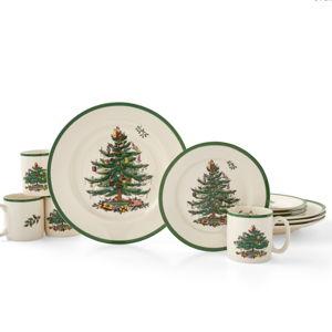 Spode Christmas Tree 12 Piece Dinner Set