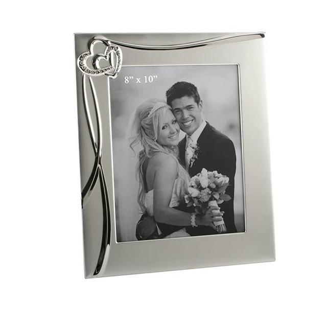 Oaktree Gifts 3D Waves & 2 Hearts Photo Frame 8 x 10