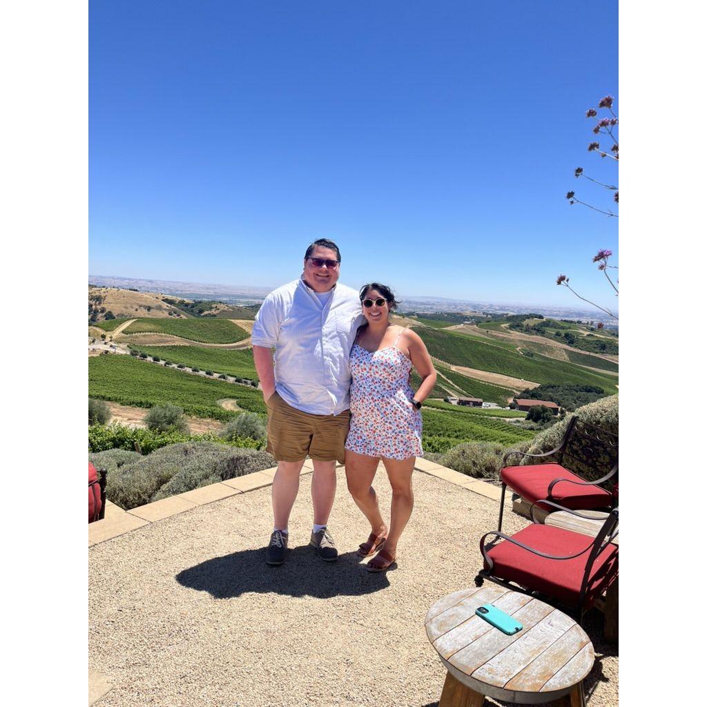 Visiting a vineyard in CA