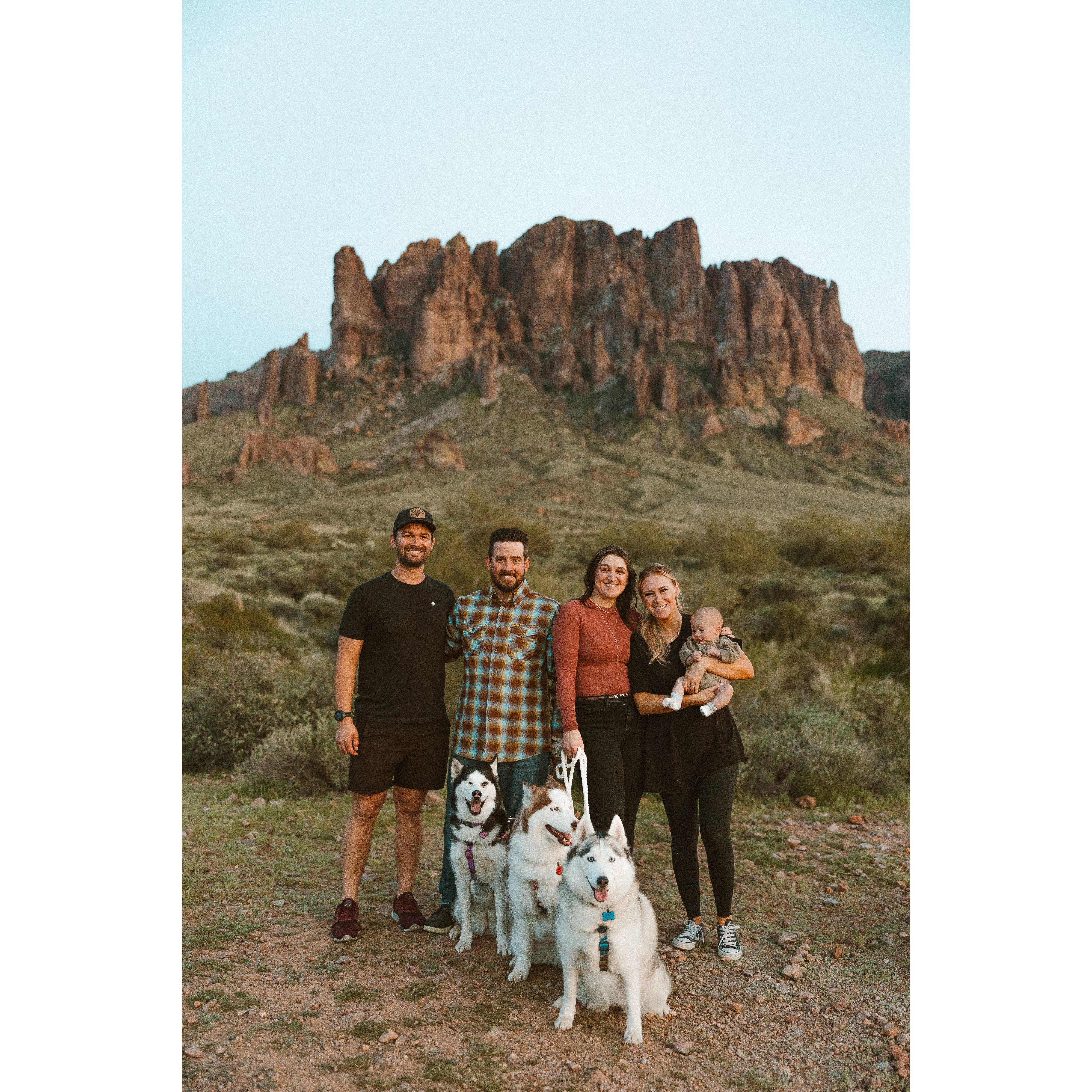 Big Thank You to Jason, Lauren, and Baby Parker for helping us wrangle the Husky Triforce Pack, so these amazing photos could be captured.