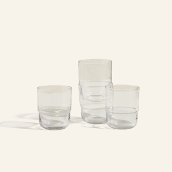 CLEAR Set of 4 Short Night + Day Glasses