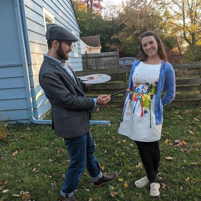 Halloween 2020- an artist and his painting