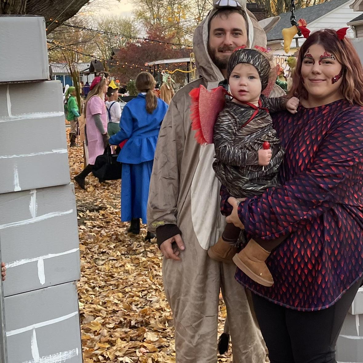 Shrek themed Halloween - Donkey, Dragon, And Dronkey Baby