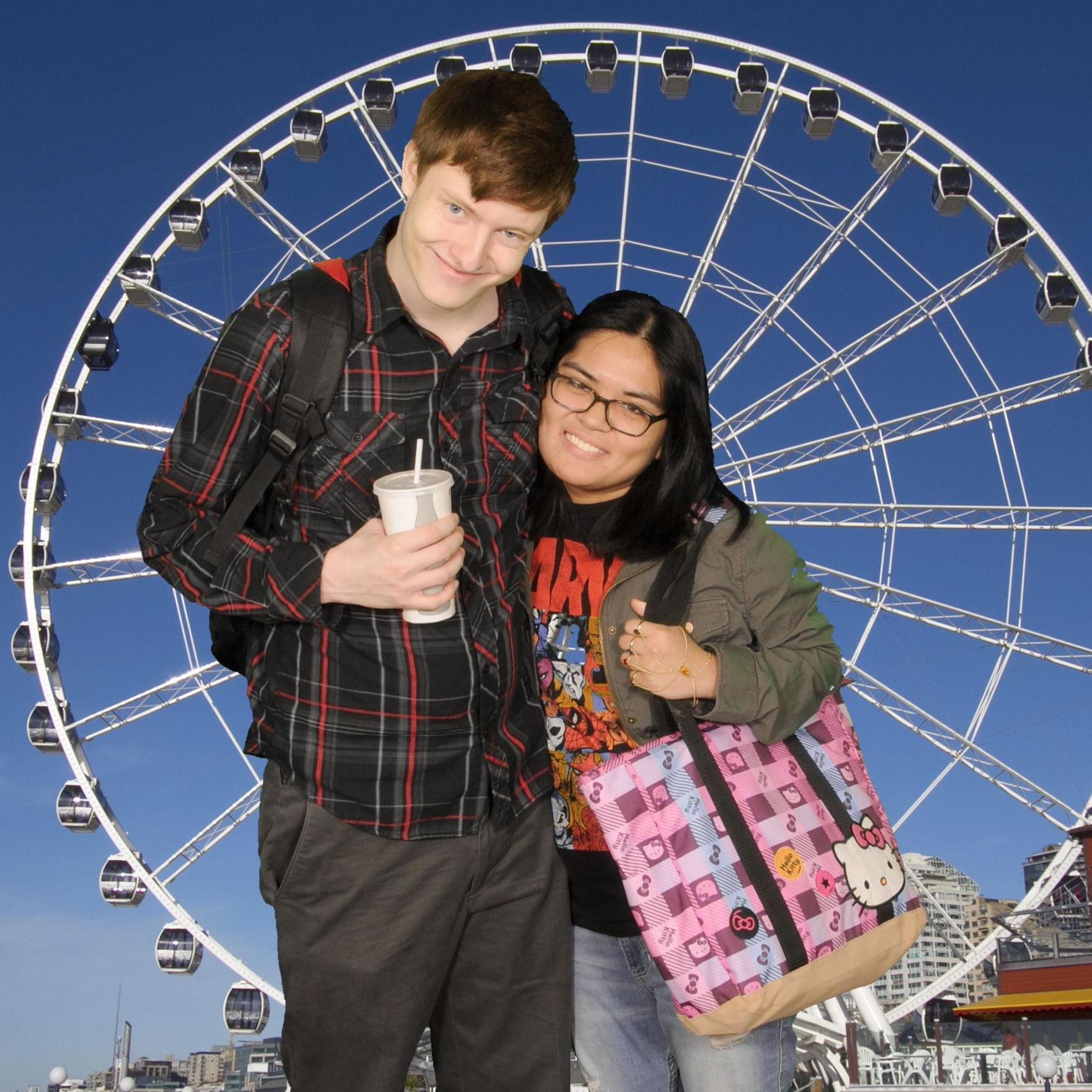 We visited the Seattle Great Wheel at Pier 57.