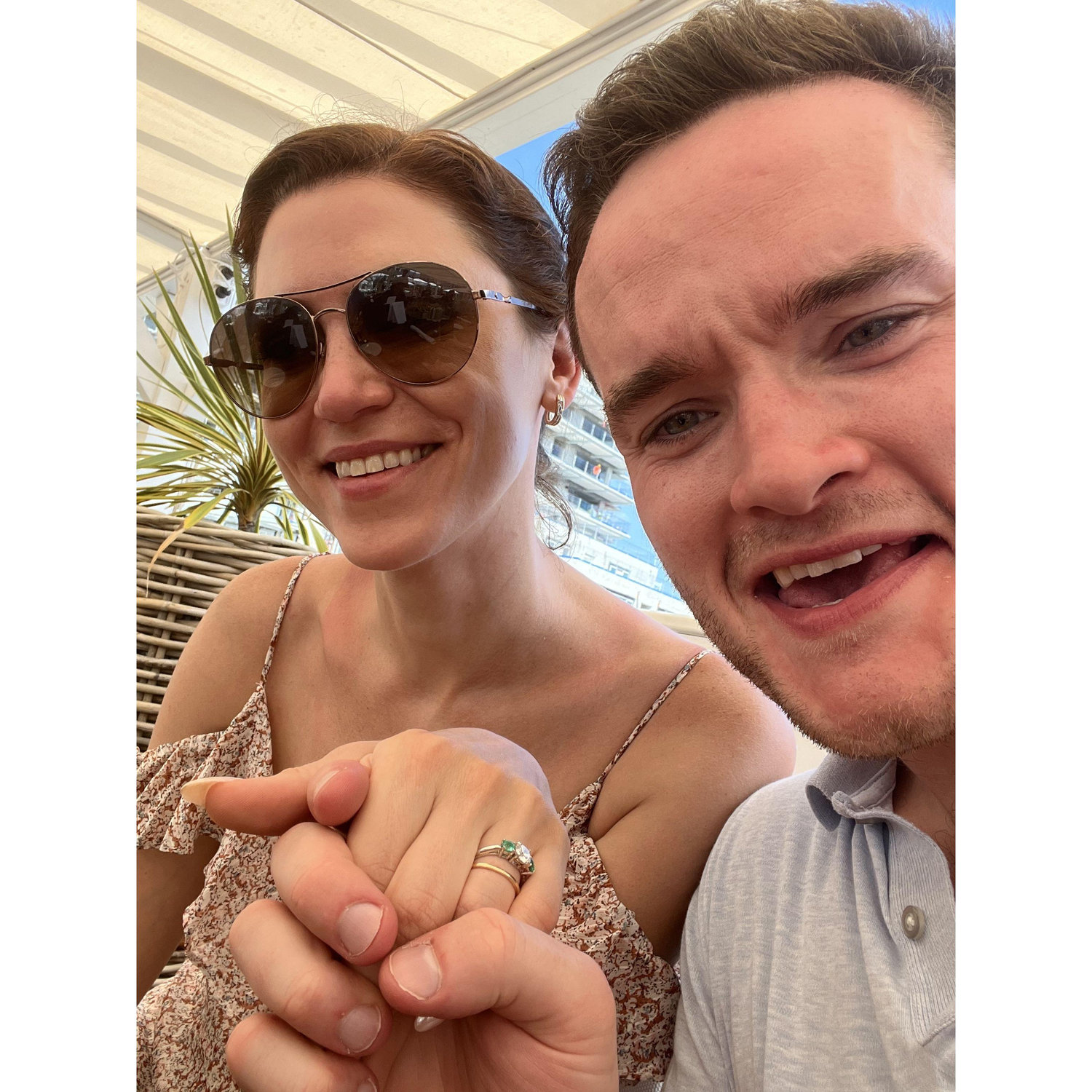 Immediately after asking what the French word for Fiancé was.