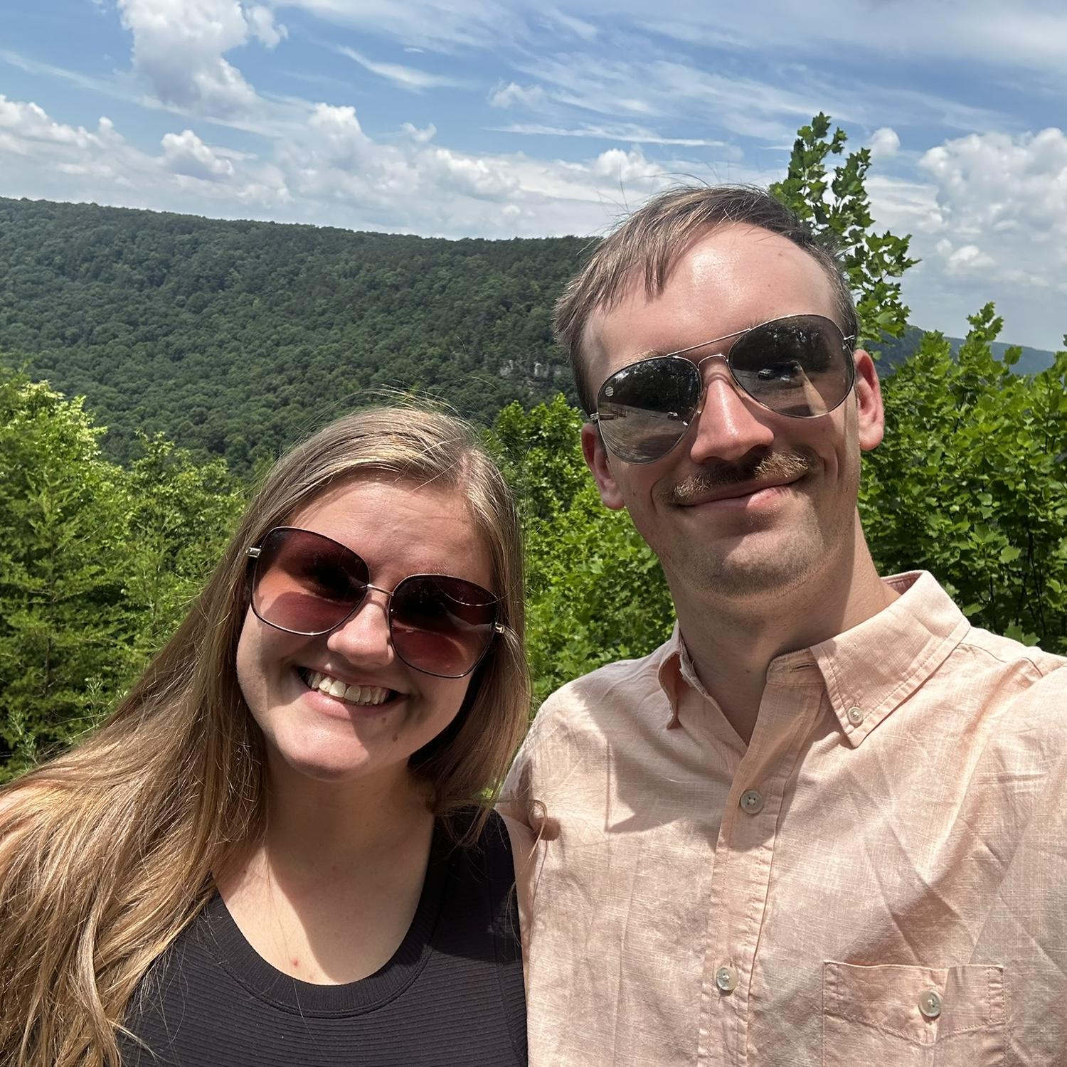 In Tennessee, on the way back from house hunting for our first home 🏡