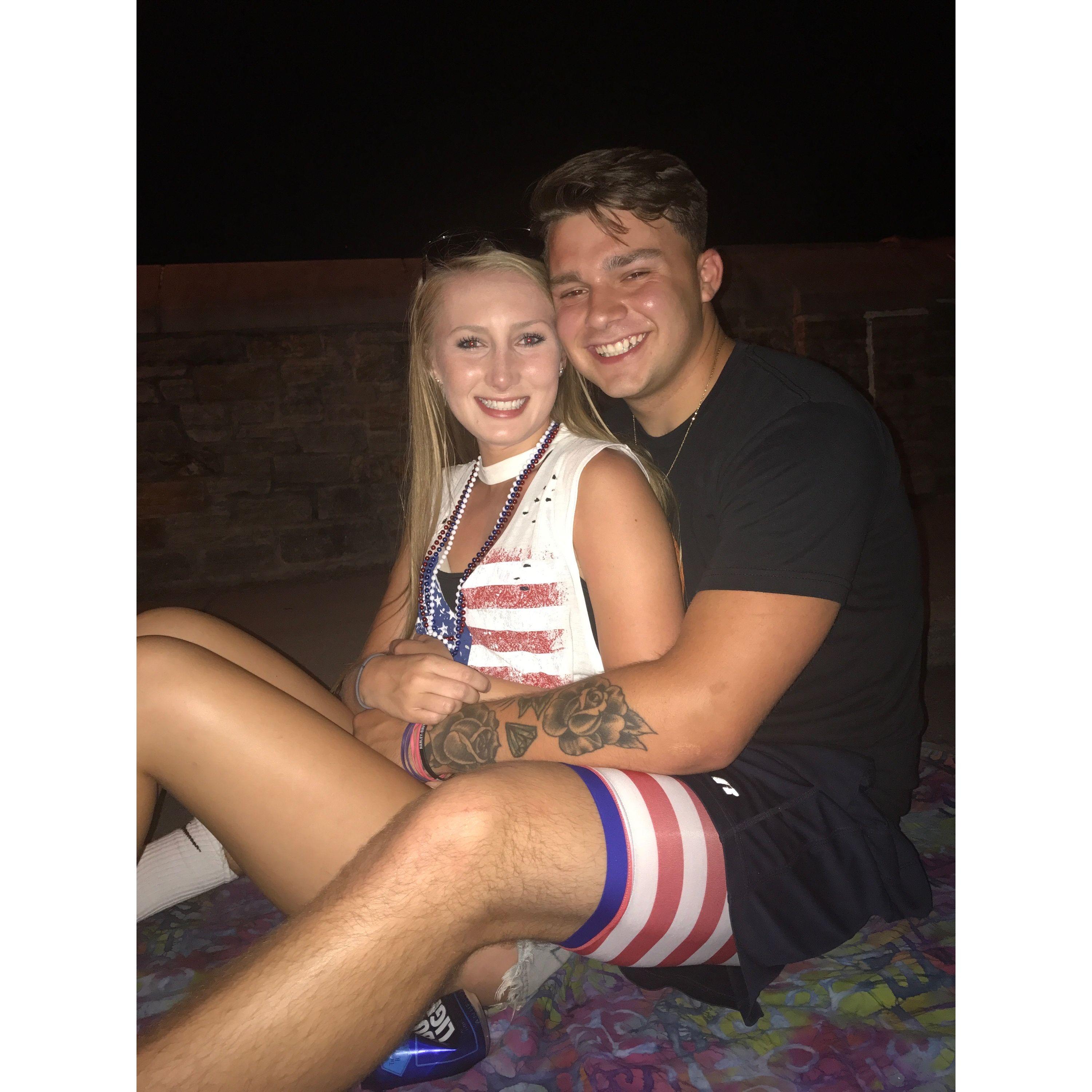 First pic together! July 4, 2017