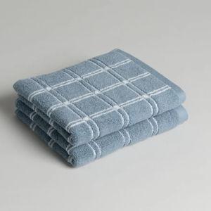 NESS HAND TOWEL PAIR - Celeste & Chalk