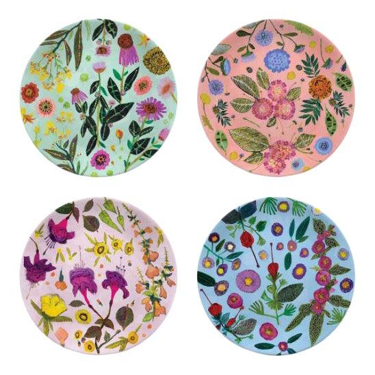 Eli Halpin Wildflowers Plates - Set of 4