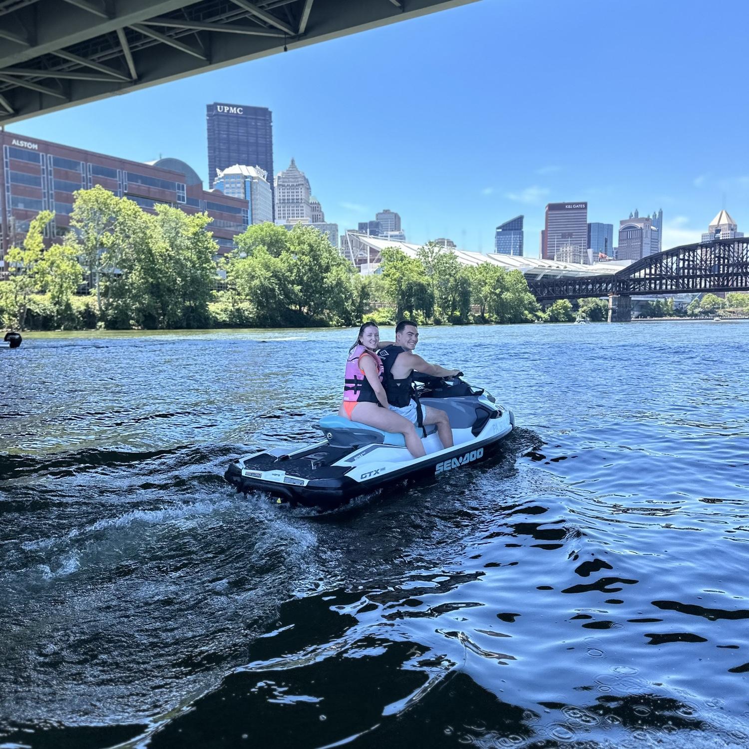 Jet skiing in the city - June 15, 2024