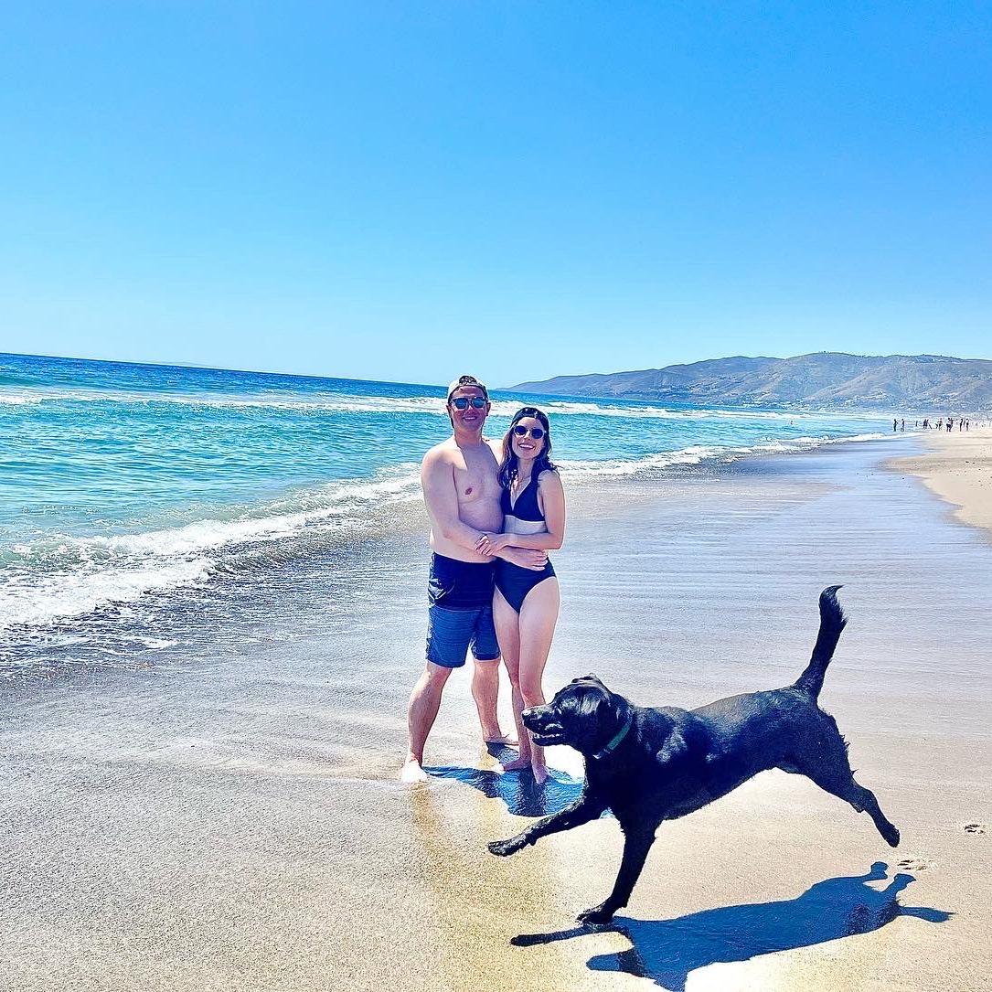 Malibu Beach day! (Doggo photobombs always welcome)